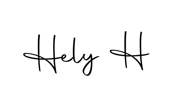 Create a beautiful signature design for name Hely H. With this signature (Autography-DOLnW) fonts, you can make a handwritten signature for free. Hely H signature style 10 images and pictures png