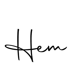 Similarly Autography-DOLnW is the best handwritten signature design. Signature creator online .You can use it as an online autograph creator for name Hem. Hem signature style 10 images and pictures png