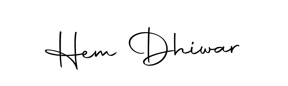 Also we have Hem Dhiwar name is the best signature style. Create professional handwritten signature collection using Autography-DOLnW autograph style. Hem Dhiwar signature style 10 images and pictures png