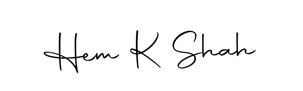 Also we have Hem K Shah name is the best signature style. Create professional handwritten signature collection using Autography-DOLnW autograph style. Hem K Shah signature style 10 images and pictures png