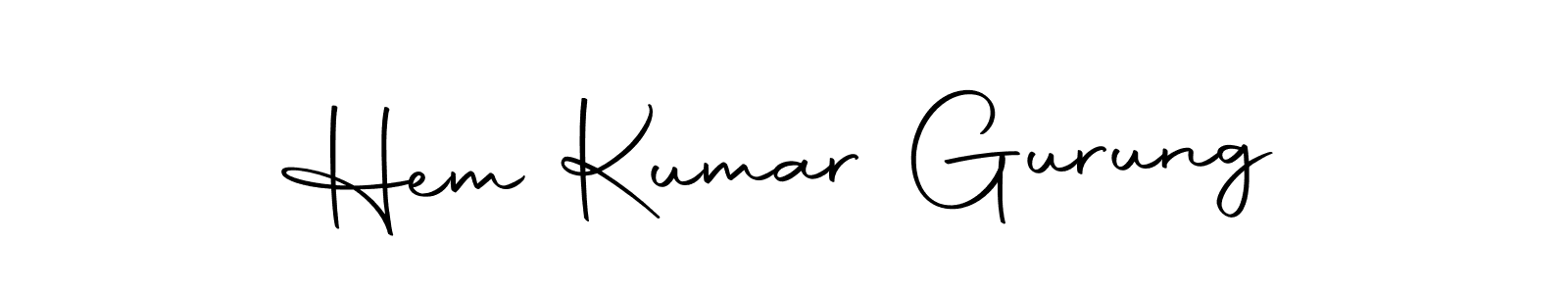 Make a beautiful signature design for name Hem Kumar Gurung. Use this online signature maker to create a handwritten signature for free. Hem Kumar Gurung signature style 10 images and pictures png