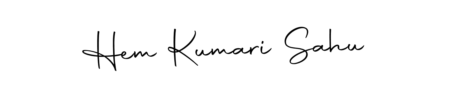 Design your own signature with our free online signature maker. With this signature software, you can create a handwritten (Autography-DOLnW) signature for name Hem Kumari Sahu. Hem Kumari Sahu signature style 10 images and pictures png