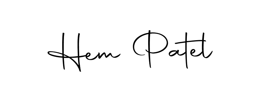 Also we have Hem Patel name is the best signature style. Create professional handwritten signature collection using Autography-DOLnW autograph style. Hem Patel signature style 10 images and pictures png