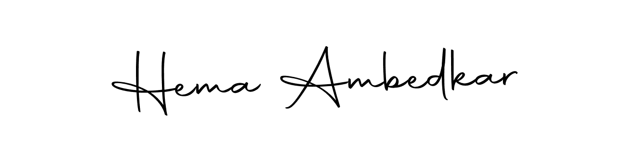 How to make Hema Ambedkar signature? Autography-DOLnW is a professional autograph style. Create handwritten signature for Hema Ambedkar name. Hema Ambedkar signature style 10 images and pictures png