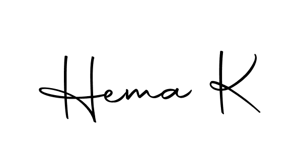 How to make Hema K name signature. Use Autography-DOLnW style for creating short signs online. This is the latest handwritten sign. Hema K signature style 10 images and pictures png