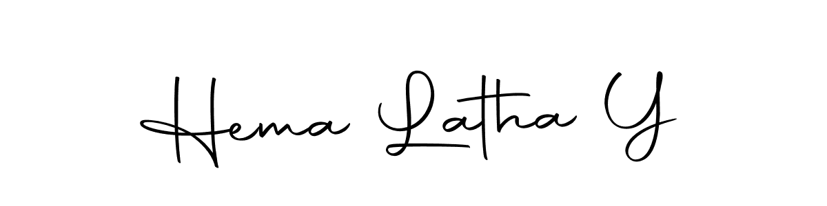 Use a signature maker to create a handwritten signature online. With this signature software, you can design (Autography-DOLnW) your own signature for name Hema Latha Y. Hema Latha Y signature style 10 images and pictures png