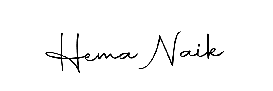 Make a beautiful signature design for name Hema Naik. With this signature (Autography-DOLnW) style, you can create a handwritten signature for free. Hema Naik signature style 10 images and pictures png