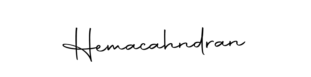 Design your own signature with our free online signature maker. With this signature software, you can create a handwritten (Autography-DOLnW) signature for name Hemacahndran. Hemacahndran signature style 10 images and pictures png