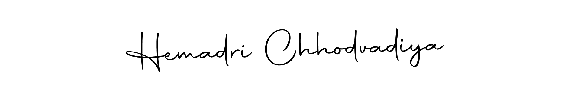 if you are searching for the best signature style for your name Hemadri Chhodvadiya. so please give up your signature search. here we have designed multiple signature styles  using Autography-DOLnW. Hemadri Chhodvadiya signature style 10 images and pictures png