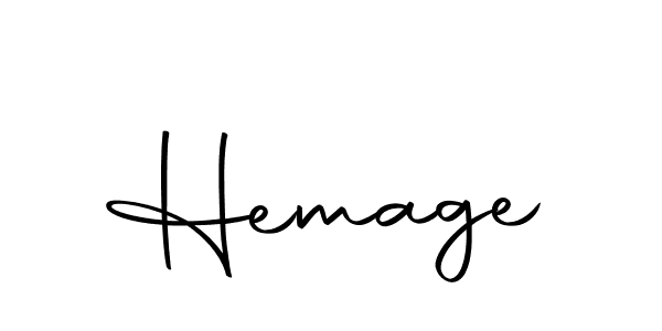 Use a signature maker to create a handwritten signature online. With this signature software, you can design (Autography-DOLnW) your own signature for name Hemage. Hemage signature style 10 images and pictures png
