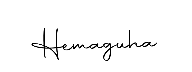 Design your own signature with our free online signature maker. With this signature software, you can create a handwritten (Autography-DOLnW) signature for name Hemaguha. Hemaguha signature style 10 images and pictures png