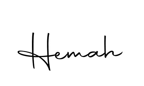 Use a signature maker to create a handwritten signature online. With this signature software, you can design (Autography-DOLnW) your own signature for name Hemah. Hemah signature style 10 images and pictures png