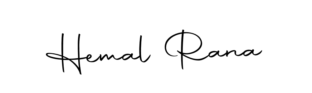 Hemal Rana stylish signature style. Best Handwritten Sign (Autography-DOLnW) for my name. Handwritten Signature Collection Ideas for my name Hemal Rana. Hemal Rana signature style 10 images and pictures png