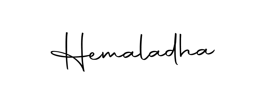 You can use this online signature creator to create a handwritten signature for the name Hemaladha. This is the best online autograph maker. Hemaladha signature style 10 images and pictures png
