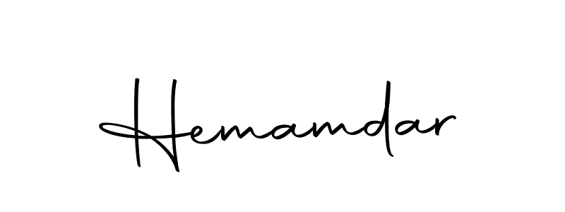 Use a signature maker to create a handwritten signature online. With this signature software, you can design (Autography-DOLnW) your own signature for name Hemamdar. Hemamdar signature style 10 images and pictures png