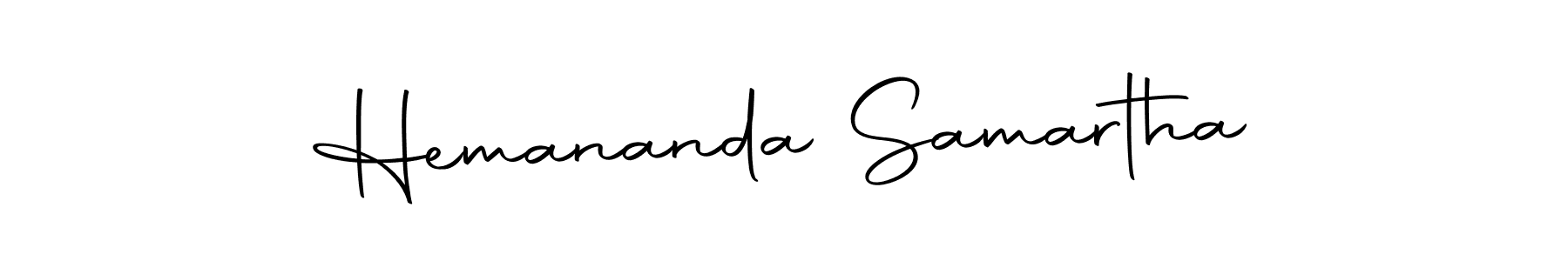 Create a beautiful signature design for name Hemananda Samartha. With this signature (Autography-DOLnW) fonts, you can make a handwritten signature for free. Hemananda Samartha signature style 10 images and pictures png