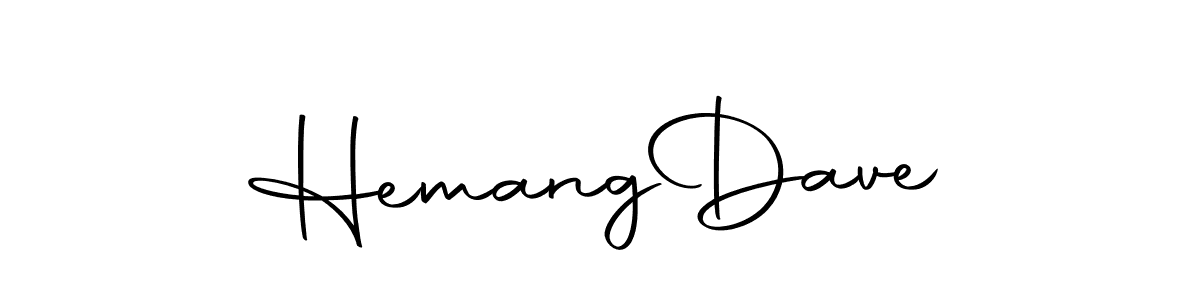 The best way (Autography-DOLnW) to make a short signature is to pick only two or three words in your name. The name Hemang  Dave include a total of six letters. For converting this name. Hemang  Dave signature style 10 images and pictures png