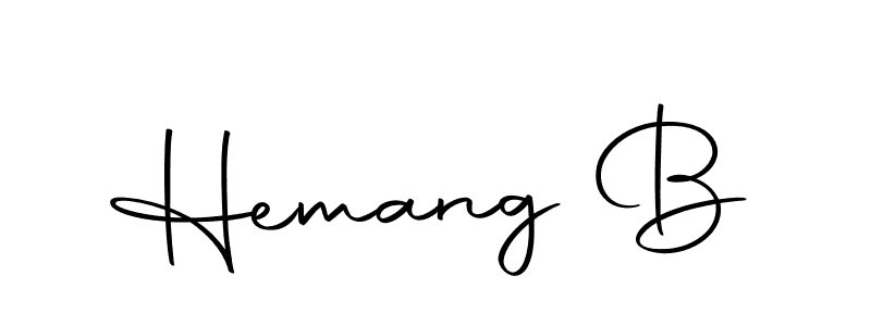 How to make Hemang B signature? Autography-DOLnW is a professional autograph style. Create handwritten signature for Hemang B name. Hemang B signature style 10 images and pictures png