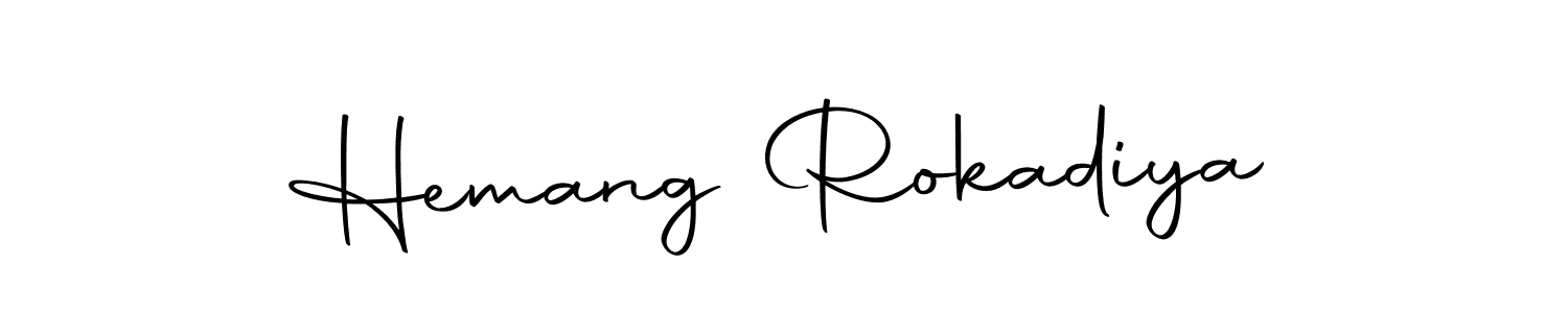 Autography-DOLnW is a professional signature style that is perfect for those who want to add a touch of class to their signature. It is also a great choice for those who want to make their signature more unique. Get Hemang Rokadiya name to fancy signature for free. Hemang Rokadiya signature style 10 images and pictures png