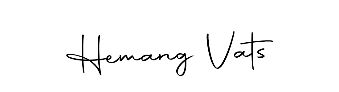 Make a beautiful signature design for name Hemang Vats. Use this online signature maker to create a handwritten signature for free. Hemang Vats signature style 10 images and pictures png