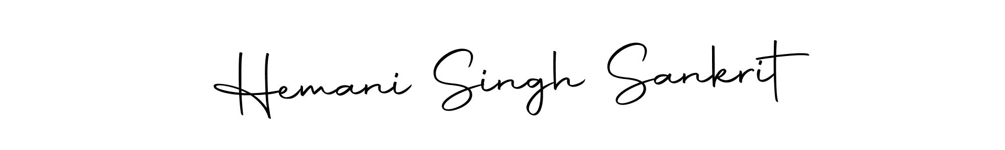 Create a beautiful signature design for name Hemani Singh Sankrit. With this signature (Autography-DOLnW) fonts, you can make a handwritten signature for free. Hemani Singh Sankrit signature style 10 images and pictures png