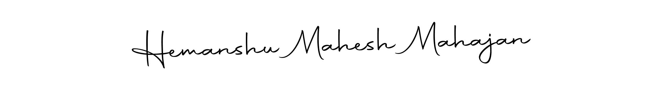 Create a beautiful signature design for name Hemanshu Mahesh Mahajan. With this signature (Autography-DOLnW) fonts, you can make a handwritten signature for free. Hemanshu Mahesh Mahajan signature style 10 images and pictures png