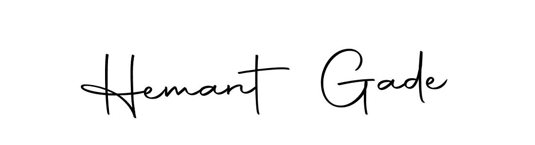 Make a beautiful signature design for name Hemant Gade. With this signature (Autography-DOLnW) style, you can create a handwritten signature for free. Hemant Gade signature style 10 images and pictures png