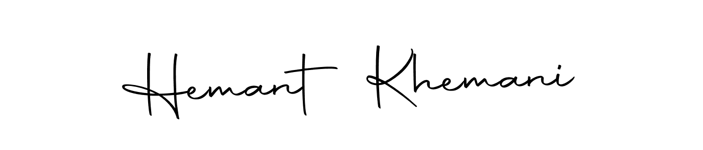 Design your own signature with our free online signature maker. With this signature software, you can create a handwritten (Autography-DOLnW) signature for name Hemant Khemani. Hemant Khemani signature style 10 images and pictures png