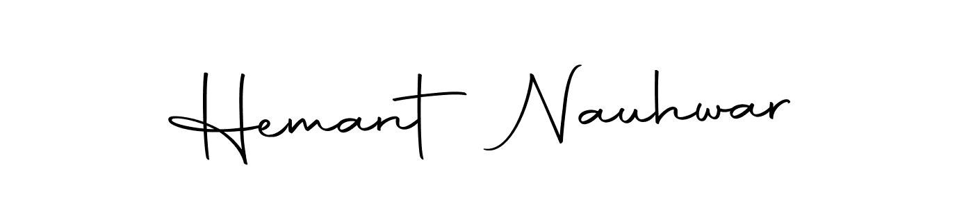 How to make Hemant Nauhwar name signature. Use Autography-DOLnW style for creating short signs online. This is the latest handwritten sign. Hemant Nauhwar signature style 10 images and pictures png