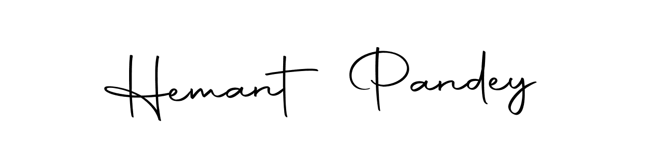 Create a beautiful signature design for name Hemant Pandey. With this signature (Autography-DOLnW) fonts, you can make a handwritten signature for free. Hemant Pandey signature style 10 images and pictures png