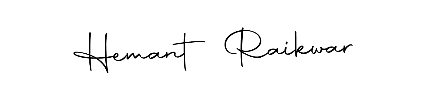 How to make Hemant Raikwar name signature. Use Autography-DOLnW style for creating short signs online. This is the latest handwritten sign. Hemant Raikwar signature style 10 images and pictures png