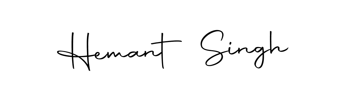 Create a beautiful signature design for name Hemant Singh. With this signature (Autography-DOLnW) fonts, you can make a handwritten signature for free. Hemant Singh signature style 10 images and pictures png