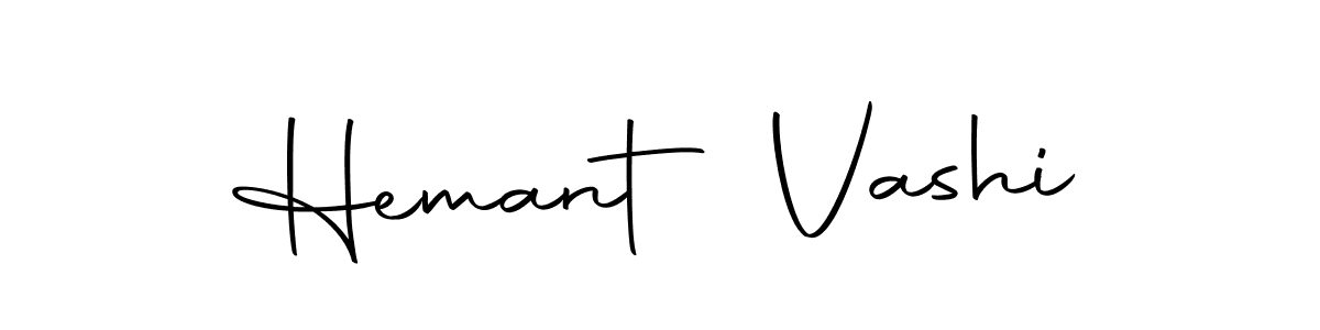 How to make Hemant Vashi name signature. Use Autography-DOLnW style for creating short signs online. This is the latest handwritten sign. Hemant Vashi signature style 10 images and pictures png