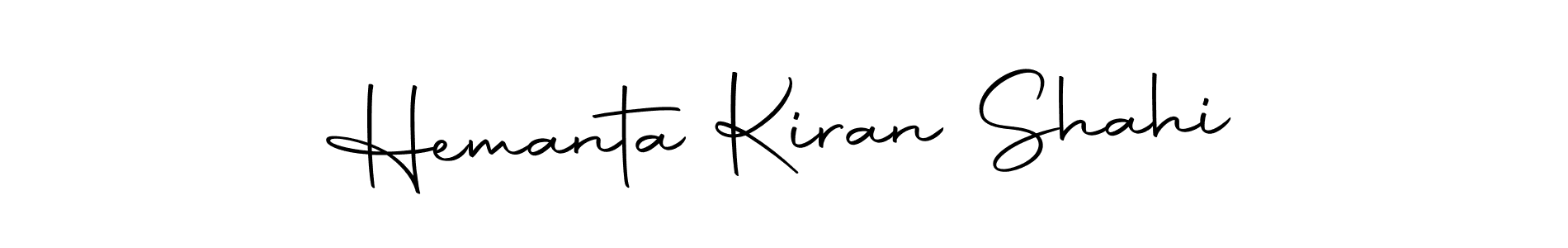 How to make Hemanta Kiran Shahi name signature. Use Autography-DOLnW style for creating short signs online. This is the latest handwritten sign. Hemanta Kiran Shahi signature style 10 images and pictures png
