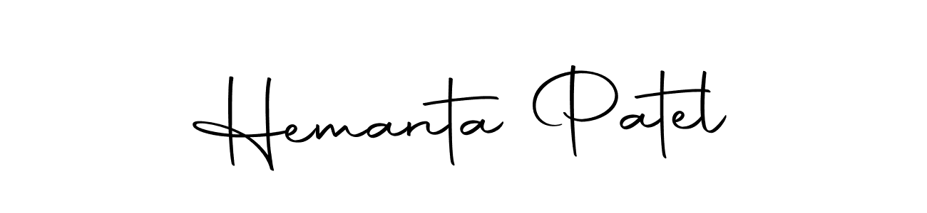 Create a beautiful signature design for name Hemanta Patel. With this signature (Autography-DOLnW) fonts, you can make a handwritten signature for free. Hemanta Patel signature style 10 images and pictures png