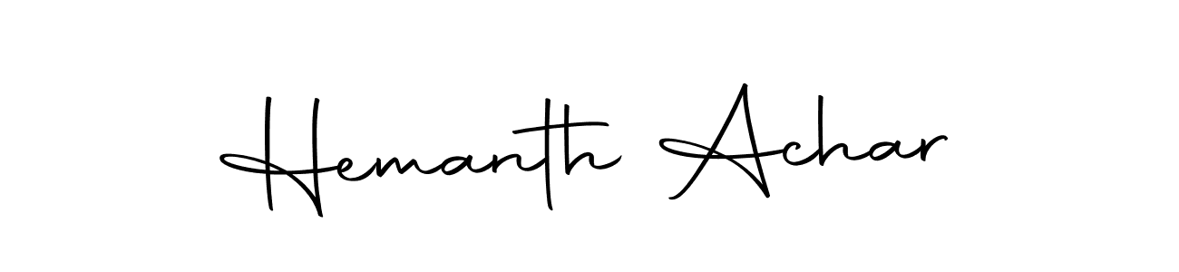 Hemanth Achar stylish signature style. Best Handwritten Sign (Autography-DOLnW) for my name. Handwritten Signature Collection Ideas for my name Hemanth Achar. Hemanth Achar signature style 10 images and pictures png