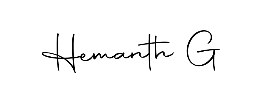 Design your own signature with our free online signature maker. With this signature software, you can create a handwritten (Autography-DOLnW) signature for name Hemanth G. Hemanth G signature style 10 images and pictures png