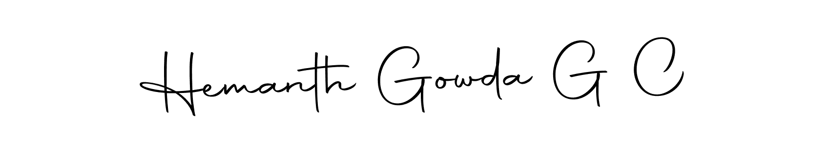 It looks lik you need a new signature style for name Hemanth Gowda G C. Design unique handwritten (Autography-DOLnW) signature with our free signature maker in just a few clicks. Hemanth Gowda G C signature style 10 images and pictures png