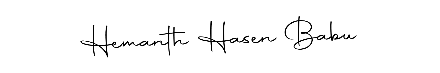 Make a beautiful signature design for name Hemanth Hasen Babu. Use this online signature maker to create a handwritten signature for free. Hemanth Hasen Babu signature style 10 images and pictures png