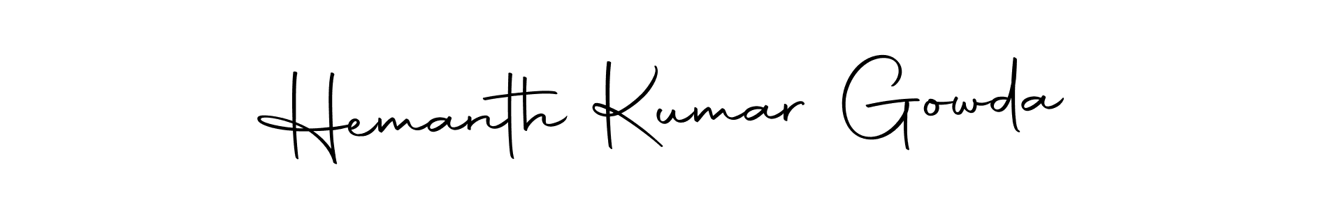 It looks lik you need a new signature style for name Hemanth Kumar Gowda. Design unique handwritten (Autography-DOLnW) signature with our free signature maker in just a few clicks. Hemanth Kumar Gowda signature style 10 images and pictures png