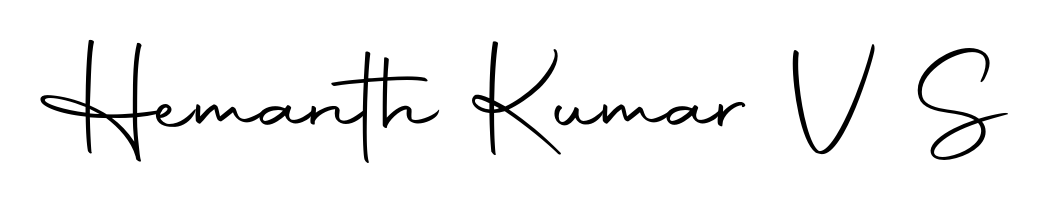 Get an exclusive digital autograph for Hemanth Kumar V S. The Autography-DOLnW typeface captures the charm of real penmanship on paper. Hemanth Kumar V S signature style 10 images and pictures png