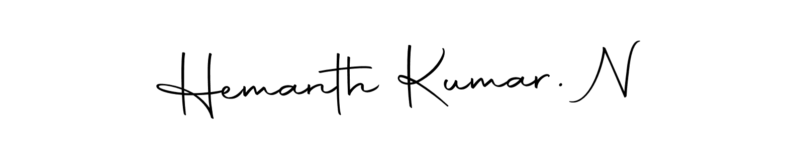 How to make Hemanth Kumar. N signature? Autography-DOLnW is a professional autograph style. Create handwritten signature for Hemanth Kumar. N name. Hemanth Kumar. N signature style 10 images and pictures png