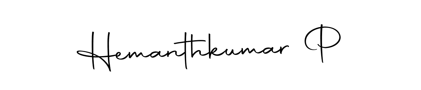 Hemanthkumar P stylish signature style. Best Handwritten Sign (Autography-DOLnW) for my name. Handwritten Signature Collection Ideas for my name Hemanthkumar P. Hemanthkumar P signature style 10 images and pictures png
