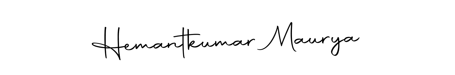 Design your own signature with our free online signature maker. With this signature software, you can create a handwritten (Autography-DOLnW) signature for name Hemantkumar Maurya. Hemantkumar Maurya signature style 10 images and pictures png