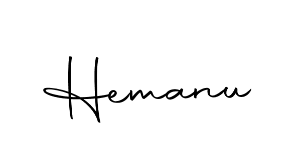 Make a beautiful signature design for name Hemanu. Use this online signature maker to create a handwritten signature for free. Hemanu signature style 10 images and pictures png