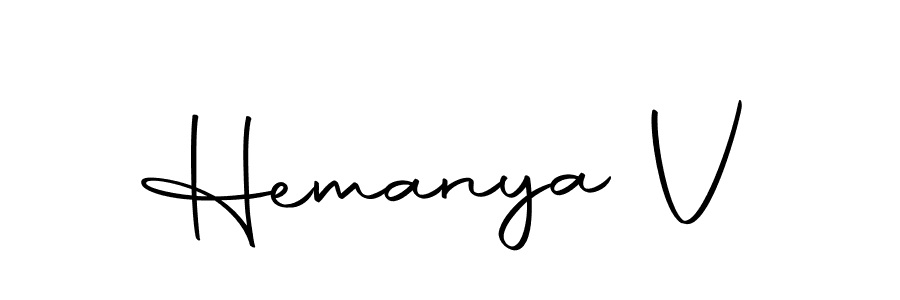 Similarly Autography-DOLnW is the best handwritten signature design. Signature creator online .You can use it as an online autograph creator for name Hemanya V. Hemanya V signature style 10 images and pictures png