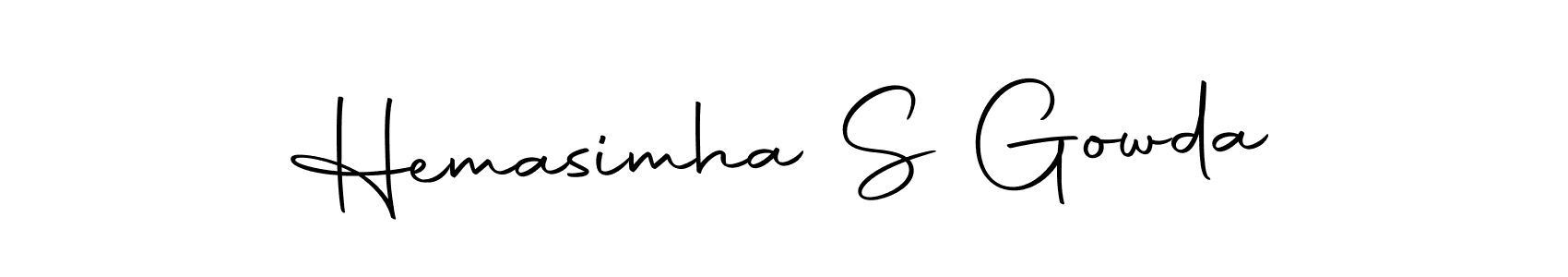 Make a beautiful signature design for name Hemasimha S Gowda. Use this online signature maker to create a handwritten signature for free. Hemasimha S Gowda signature style 10 images and pictures png
