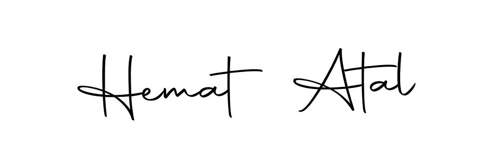 Hemat Atal stylish signature style. Best Handwritten Sign (Autography-DOLnW) for my name. Handwritten Signature Collection Ideas for my name Hemat Atal. Hemat Atal signature style 10 images and pictures png