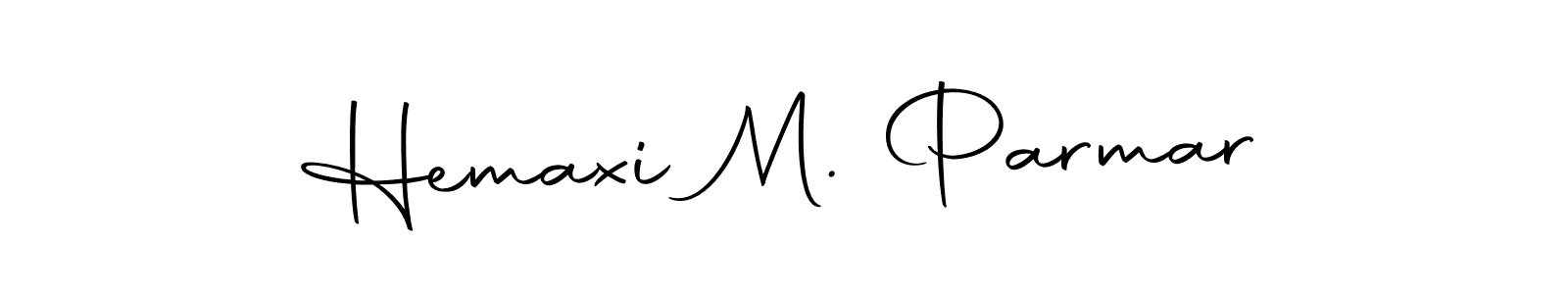 Make a beautiful signature design for name Hemaxi M. Parmar. With this signature (Autography-DOLnW) style, you can create a handwritten signature for free. Hemaxi M. Parmar signature style 10 images and pictures png