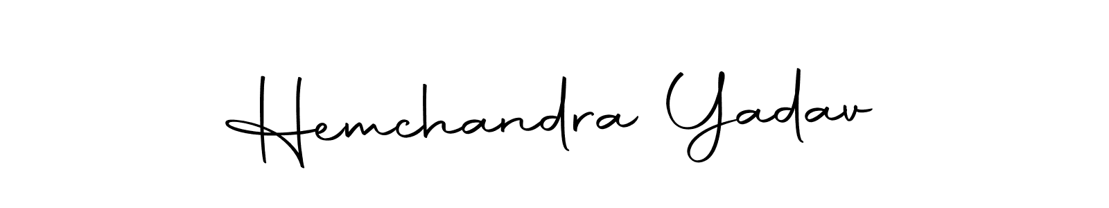 Use a signature maker to create a handwritten signature online. With this signature software, you can design (Autography-DOLnW) your own signature for name Hemchandra Yadav. Hemchandra Yadav signature style 10 images and pictures png